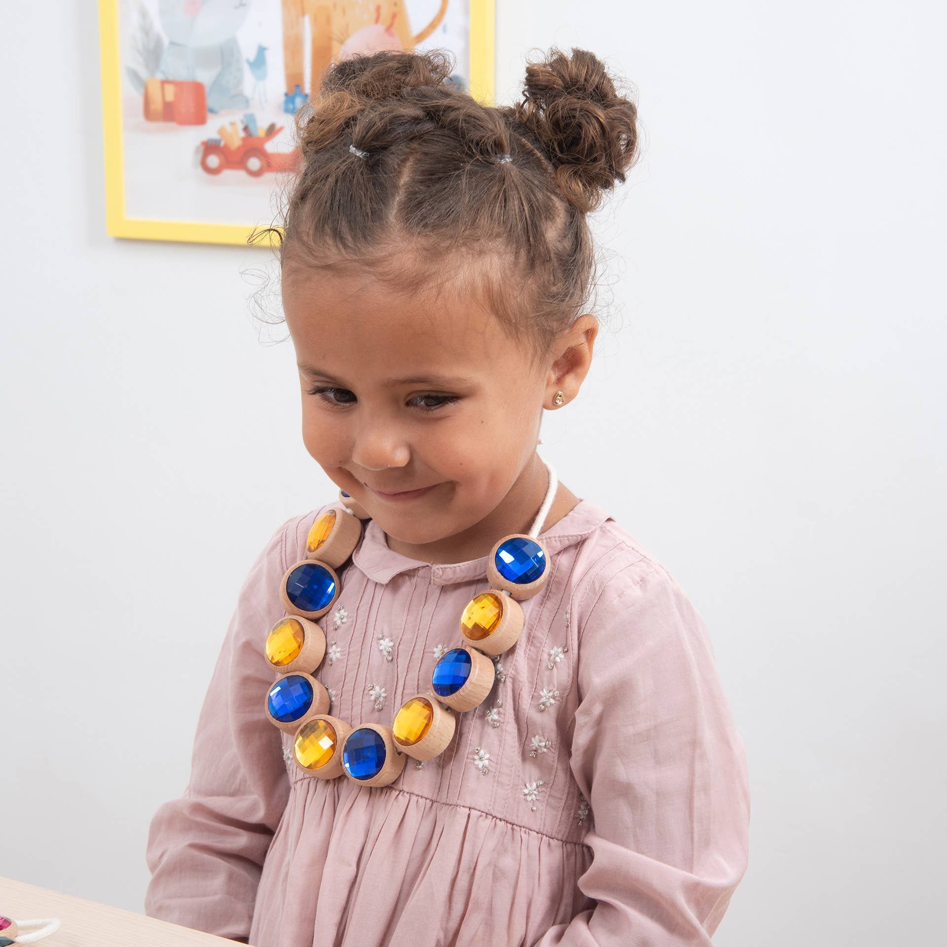 Tickit Holzkordel-Perlen in Juwelenoptik - A-Kids