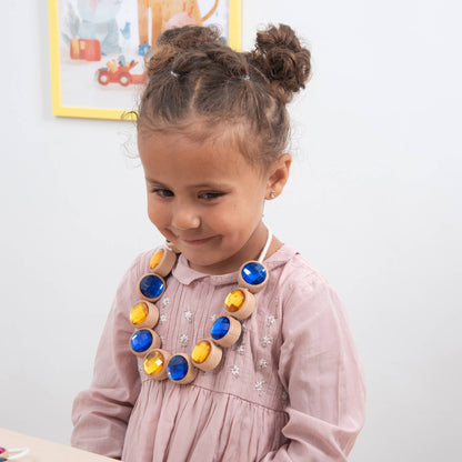 Tickit Holzkordel-Perlen in Juwelenoptik - A-Kids