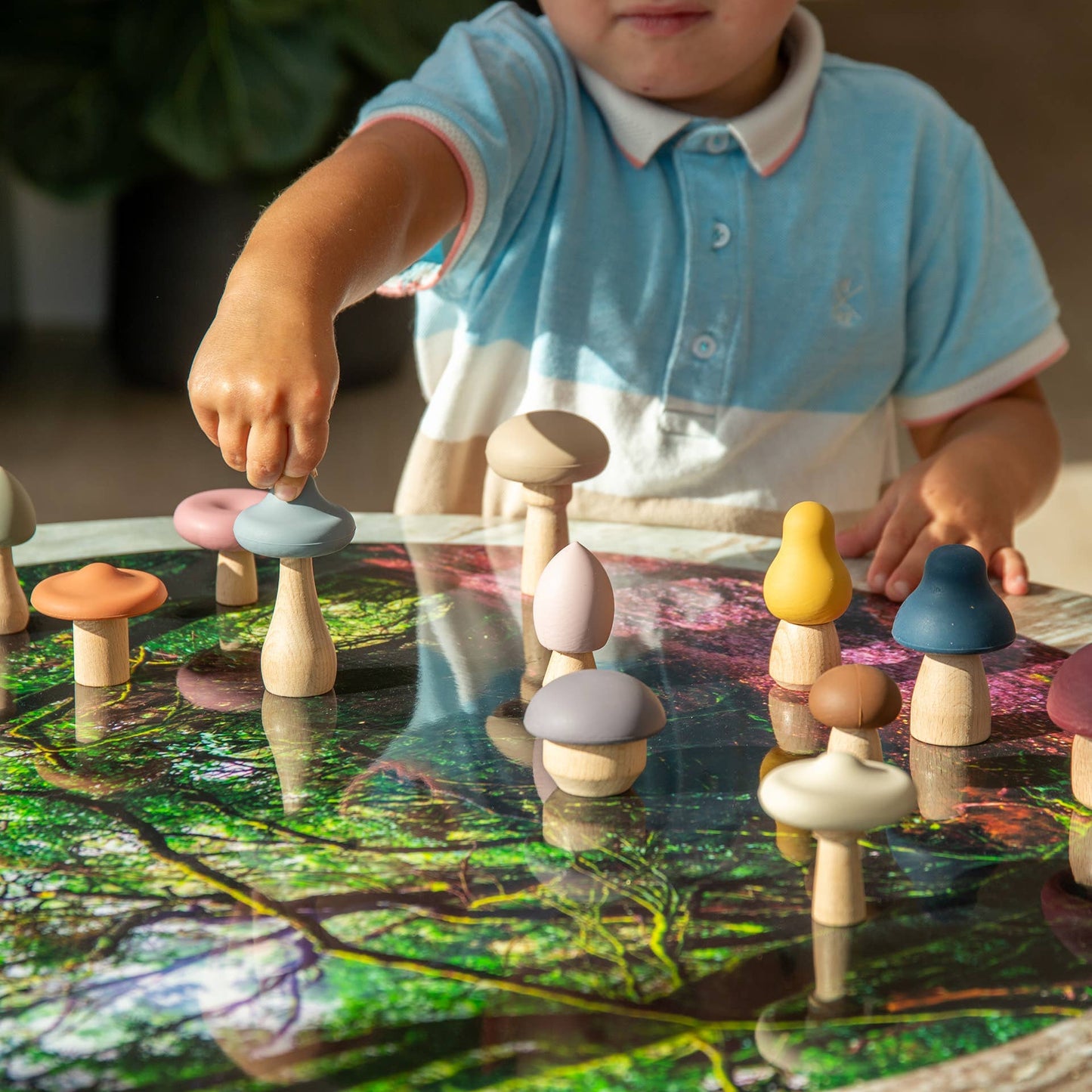 SiliSoft® Waldpilz-Set (Erdfarben) - A-Kids
