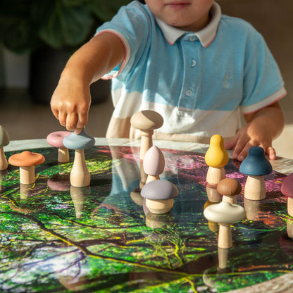 SiliSoft® Waldpilz-Set (Erdfarben) - A-Kids