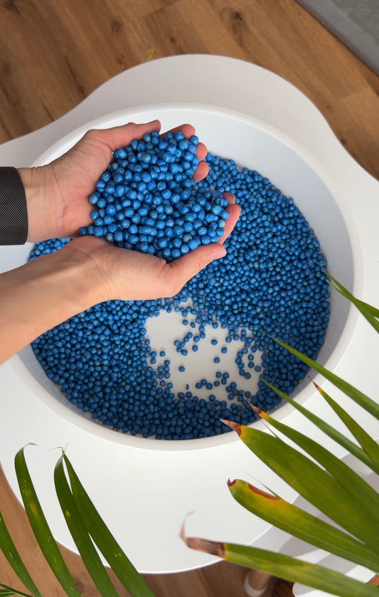 Füllung - Spielperlen Metallic Blau