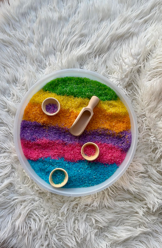 Holzschüssel für Sensorik Wanne