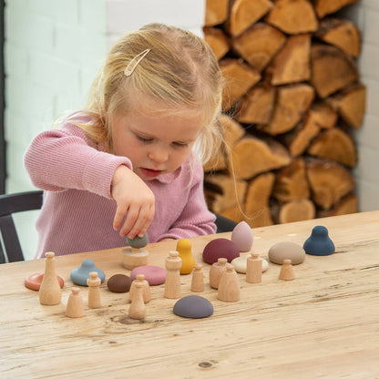 SiliSoft® Waldpilz-Set (Erdfarben) - A-Kids