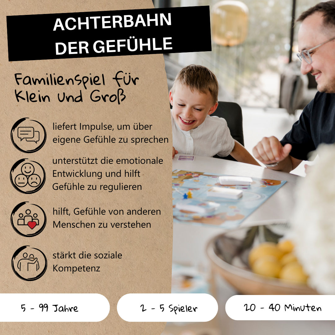 Achterbahn der Gefühle - das Familienspiel - A-Kids