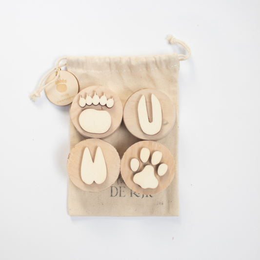Holzstempel - Miniset Wildtiere - A-Kids