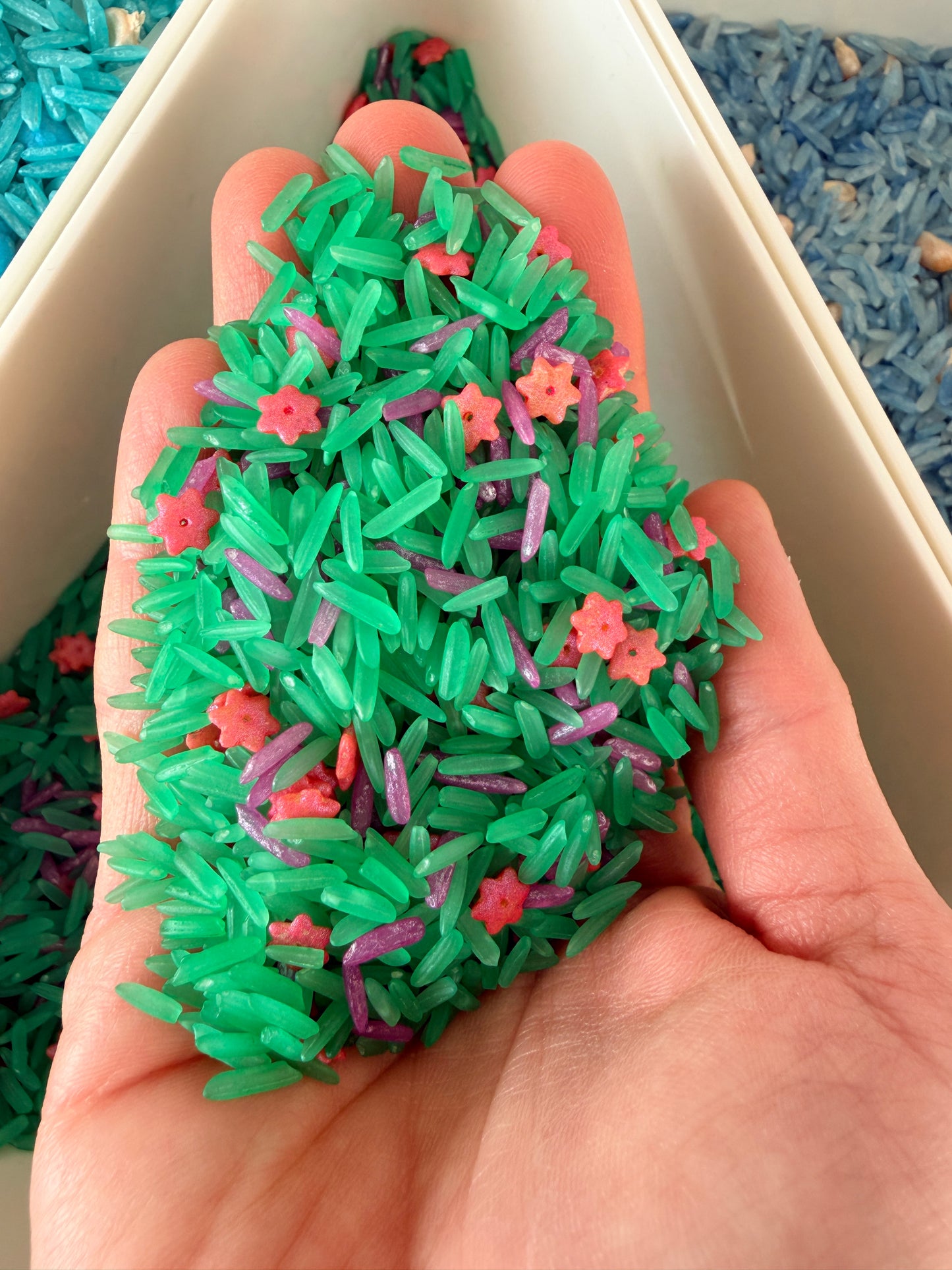 Füllung - Wiese mit Blumen