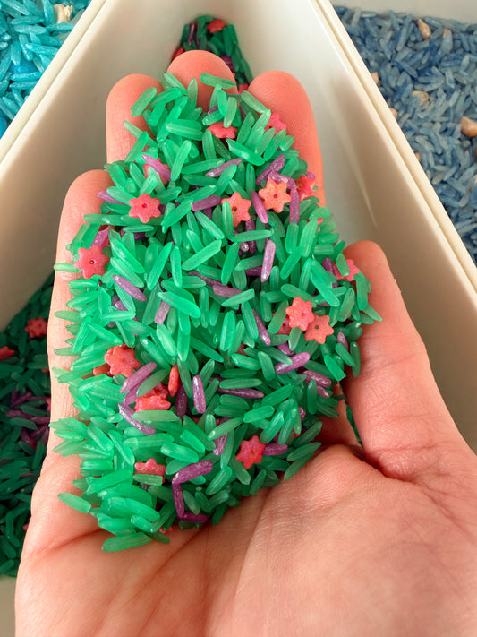 Füllung - Wiese mit Blumen