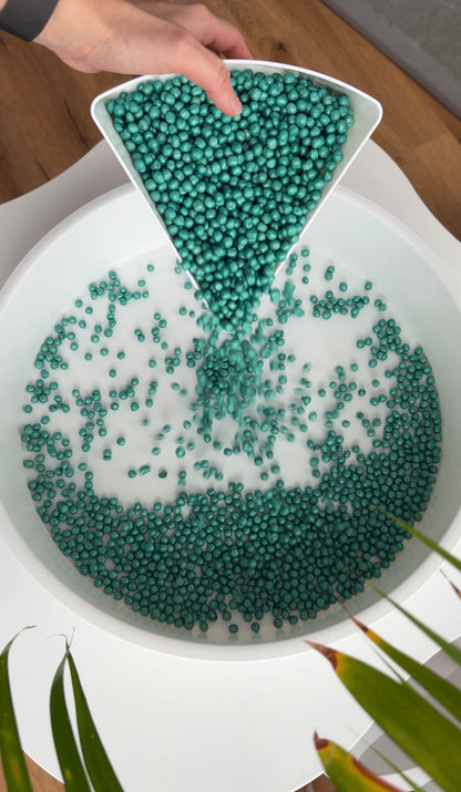 Spielperlen - Metallic Türkis