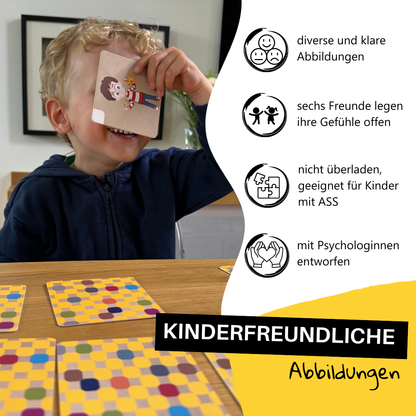 Emotionen-Memospiel (3-7 Jahre) | 30 gefühlvolle Karten - A-Kids