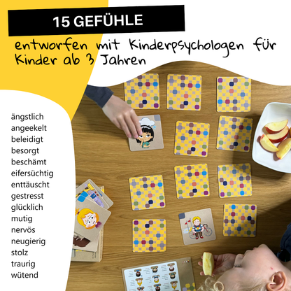 Emotionen-Memospiel (3-7 Jahre) | 30 gefühlvolle Karten - A-Kids