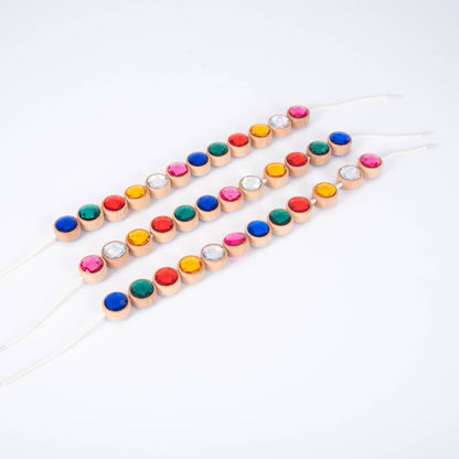 Tickit Holzkordel-Perlen in Juwelenoptik - A-Kids