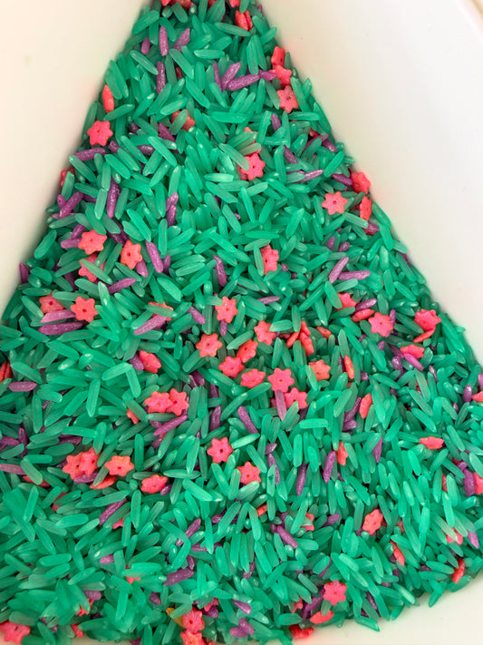 Füllung - Wiese mit Blumen