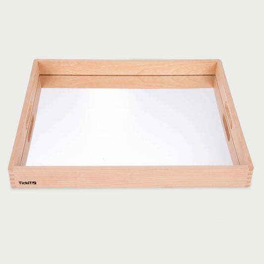 Große Spiegelschale aus Holz
