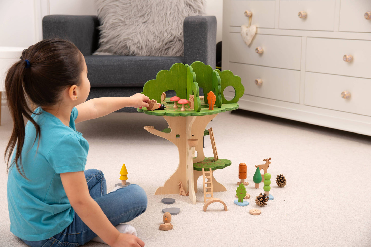 Woodland Trail Baumhaus – Holzspielzeug zur Förderung der Fantasie - A-Kids