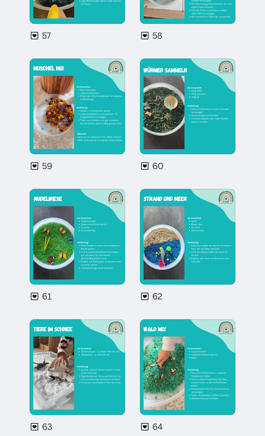 Über 60 Spielideen für die Sensorikwanne (0-6 Jahre)