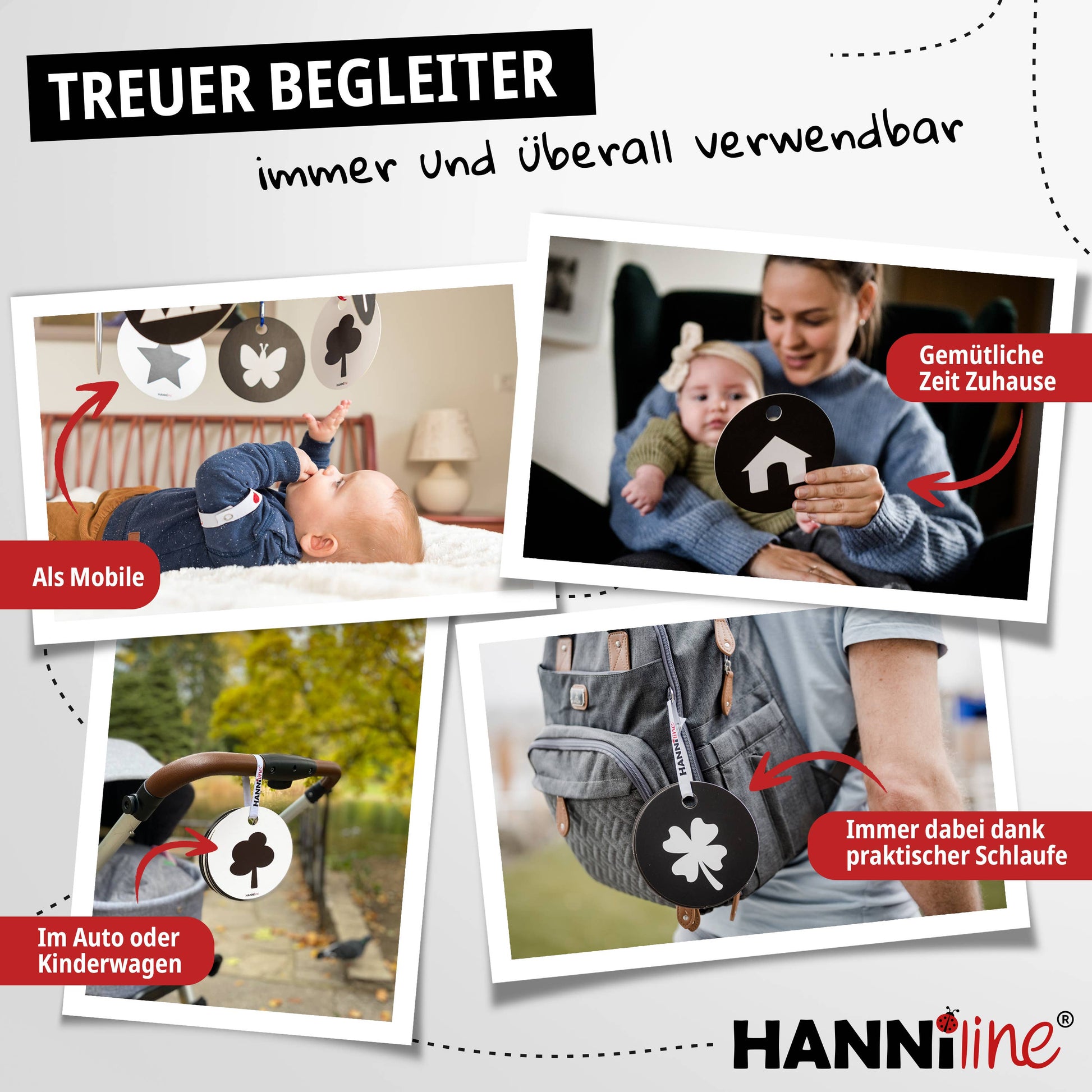 Kontrastkarten ab dem 1. Lebensmonat | Geburtsgeschenk - A-Kids