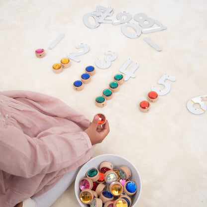 Tickit Holzkordel-Perlen in Juwelenoptik - A-Kids