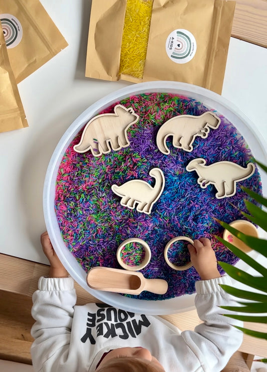 Spieltablett aus Holz - Dinos - A-Kids