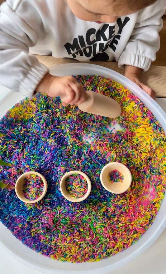 Holzschaufel für sensorische Spiele - A-Kids