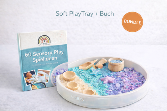 Buch Bundle: Soft PlayTray + Ideenbuch (60 Spielideen) - A-Kids