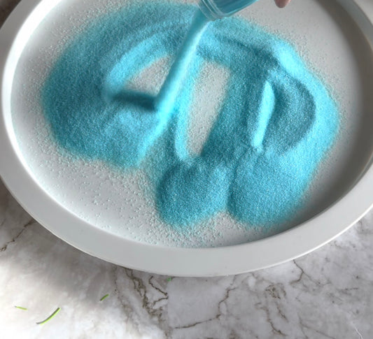 Blaues Sensory Salz - A-Kids