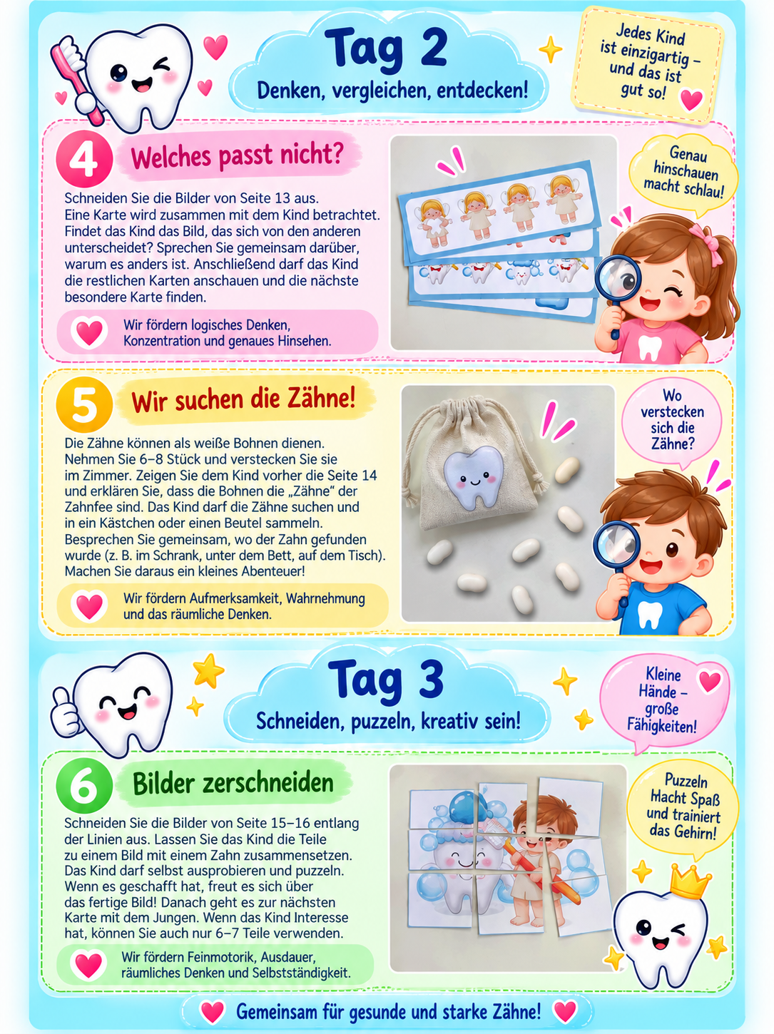 Meine Zähne – Entdecken, Verstehen, Gesund bleiben (PDF zum Ausdrucken)