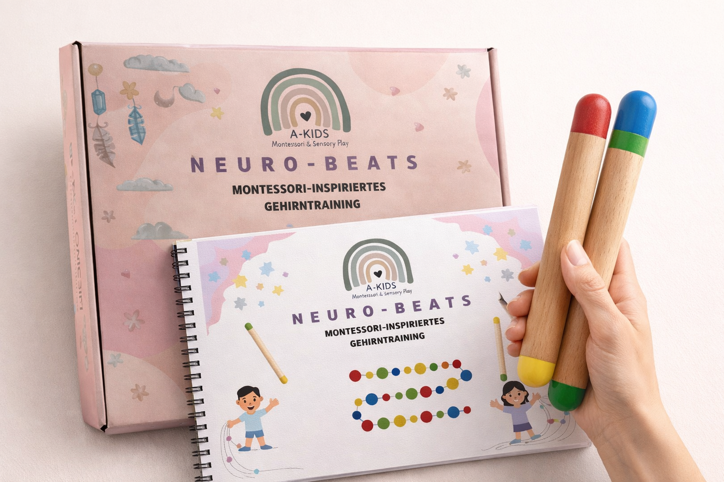 Neuro-Beats Gehirntraining Stäbchen - A-Kids