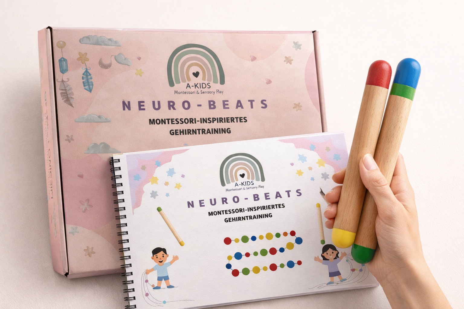 Neuro-Beats Gehirntraining Stäbchen - A-Kids