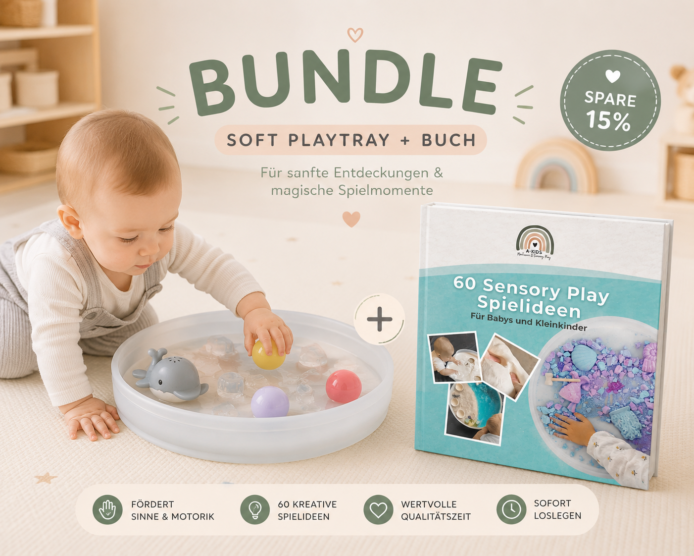 B-Ware: Soft Play Tray + Ideenbuch - A-Kids