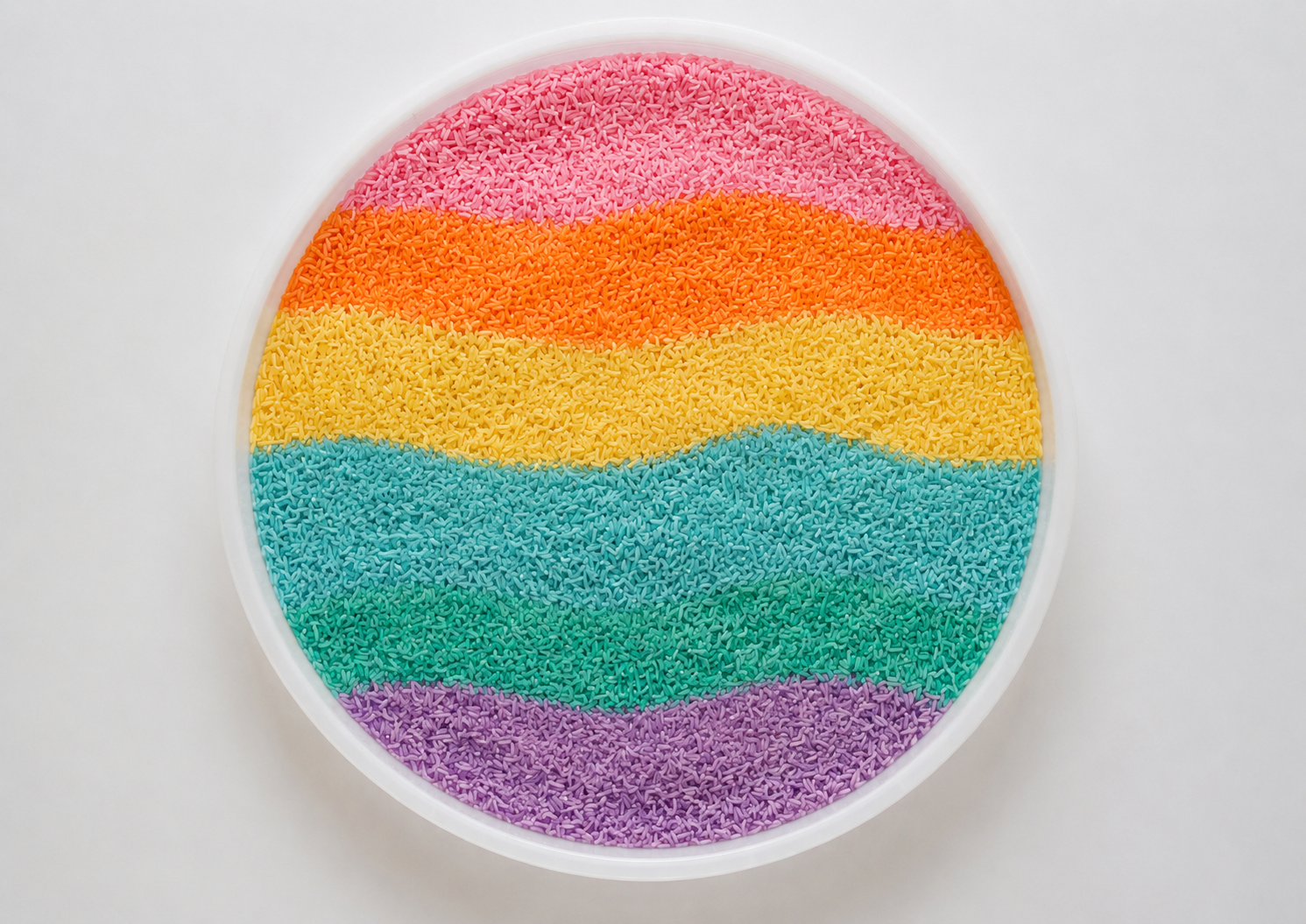 1kg Füllung- 6 Farben Reis Pastell - A-Kids