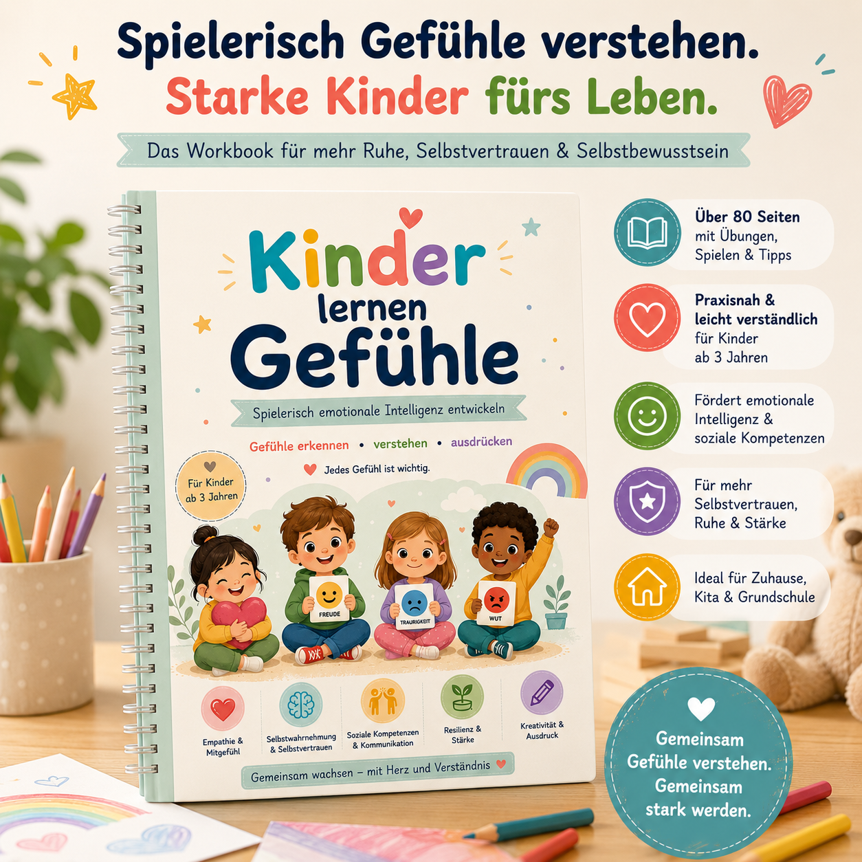 Kinder lernen Gefühle – Das Workbook (PDF-Sofortdownload)