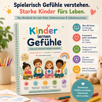 Kinder lernen Gefühle – Das Workbook (PDF-Sofortdownload)