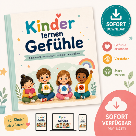Kinder lernen Gefühle – Das Workbook (PDF-Sofortdownload) - A-Kids