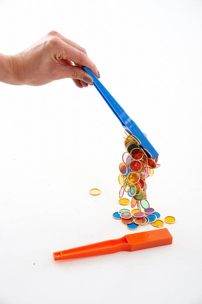 Set mit magnetischen Zauberstäben und bunten Spielmarken - A-Kids