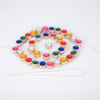 Tickit Holzkordel-Perlen in Juwelenoptik - A-Kids