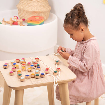 Tickit Holzkordel-Perlen in Juwelenoptik - A-Kids