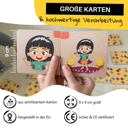 Emotionen-Memospiel (3-7 Jahre) | 30 gefühlvolle Karten - A-Kids